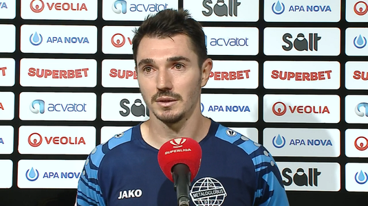 Dragoş Huiban marchează în premieră în Superliga şi aduce primul punct pentru Metaloglobus: "Trebuie mai mult curaj"