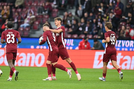 VIDEO | CFR Cluj - Hermannstadt 2-1. "Feroviarii" obţin trei puncte importante. Louis Munteanu înscrie primul său gol în acest campionat