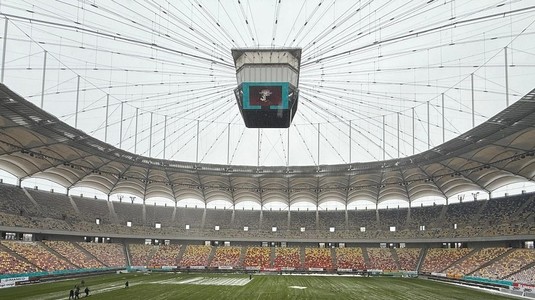 FOTO | Cum se prezintă gazonul de pe Arena Naţională cu doar câteva ore înaintea derby-ului Rapid - Dinamo
