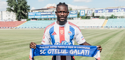 Transfer surpriză la Oţelul! Gălăţenii au adus un fundaş ivorian pentru următoarele două sezoane