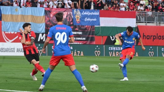 LIVE VIDEO | FK Csikszereda - FCSB, ACUM, pe orangesport.ro. "Roş-albaştrii" conduc la pauză