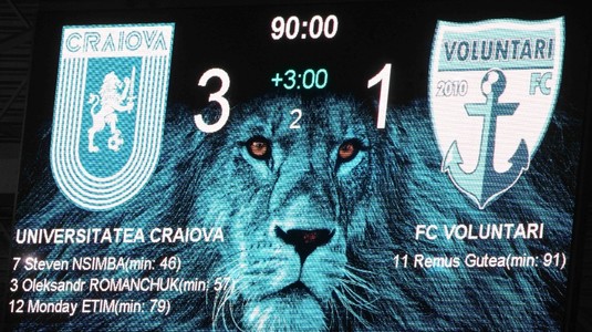 Victorie la scor pentru Craiova în campionat, însă specialiştii trag un semnal de alarmă înainte de returul cu Ararat: ”Voluntari a fost foarte slabă”