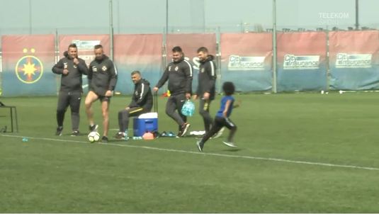 VIDEO | MM Stoica a avut partener de joacă la antrenamentul de astăzi al FCSB. Ţinuta surprinzătoare a managerului