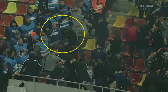 VIDEO EXCLUSIV | Un nou episod "MM Stoica"! Moment şocant la Arena Naţională! Un suporter FCSB este făcut KO la meciul cu Dinamo