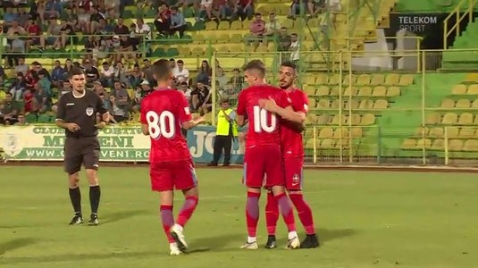 VIDEO | Victorie la limită pentru FCSB în ultimul amical al verii. Tănase a marcat unicul gol al meciului cu CS Mioveni