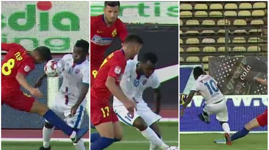 VIDEO | Le-a ascuns mingea. Ongenda i-a luat la rând şi i-a ridiculizat pe jucătorii lui Becali. Gol SUPERB marcat de francez