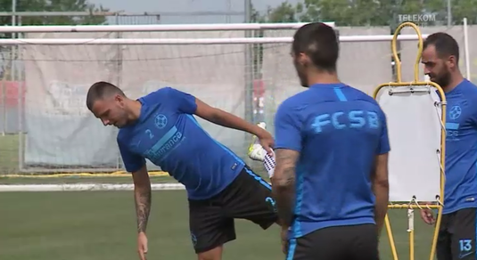 VIDEO | Nume noi la antrenamentul celor de la FCSB după eşecul din Europa League: "E un jucător care a avut continuitate" 