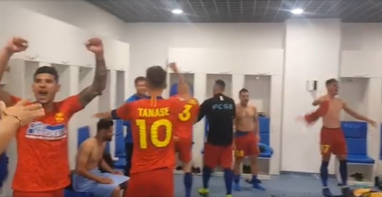 VIDEO | Imaginile bucuriei din vestiarul FCSB: ”Forza Steaua, hei, hei!”