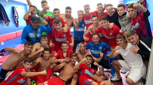 VIDEO | FCSB, prima victorie în "războiul" cu Dinamo. Roş-albaştrii au făcut spectacol în derbyul din Liga Elitelor U19