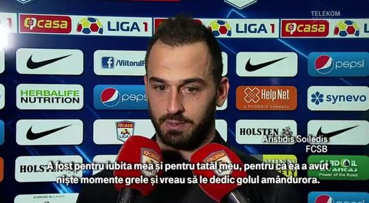 VIDEO Primul gol în România pentru Soiledis: ”Iubita mea a avut momente grele. Golul e pentru ea şi tatăl meu!”
