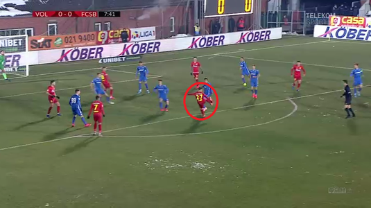 VIDEO | Gol SUPERB marcat de Olaru la primul meci ca titular pentru FCSB. Execuţie perfectă a mijlocaşului