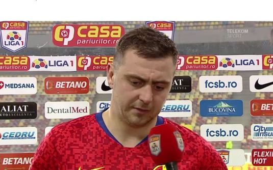 VIDEO Andrei Miron după debutul la FCSB: ”E frustrant. Mai bine nu marcam eu şi câştiga echipa!”