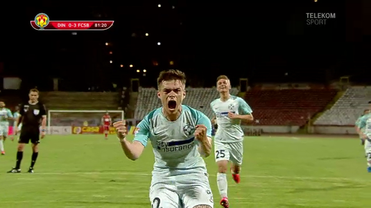 VIDEO | Cristian Dumitru a umilit apărarea lui Dinamo. Puştiul de 18 ani s-a distrat cu fundaşii "câinilor" şi a marcat direct din degajarea lui Andrei Vlad