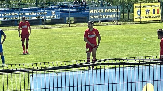 FOTO | Lucian Filip, revenire spectaculoasă pe teren după 11 luni de pauză! Becali l-a trimis să joace pentru FCSB 2 în meciul cu CS Afumaţi