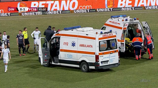 VIDEO | Primele informaţii despre starea lui Ivanov după accidentarea groaznică din Dinamo - FCSB! A suferit o lovitură puternică în zona capului

