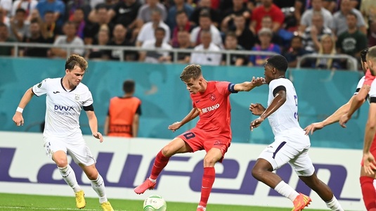 FCSB - Anderlecht 0-0. Formaţia lui Nicolae Dică, primul punct în Conference League