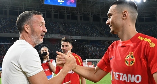 Reacţia lui Mihai Stoica, după penalty-ul primit de FCSB în duelul cu Farul: ”E contact”