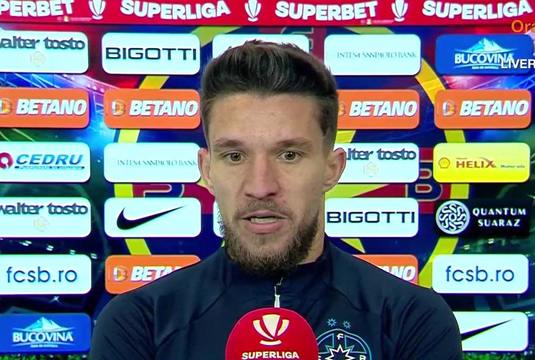 Alex Băluţă, după FCSB - Hermannstadt 3-0: „Mă gândesc la asta, e cel mai mare vis al meu din fotbal!”