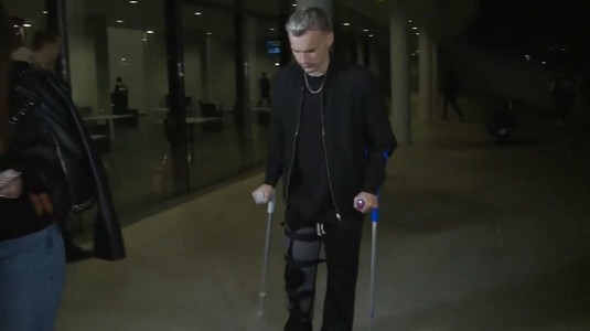 VIDEO | Primele imagini cu Alexandru Pantea, după accidentarea gravă suferită la antrenament. Cum a fost surprins fundaşul FCSB-ului