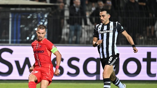 Olaru, eliminat în PAOK - FCSB! Pentru ce a primit căpitanul al doilea galben: ”Ce tâmpenie! A nu ştiu câta oară vedem prostiile astea”