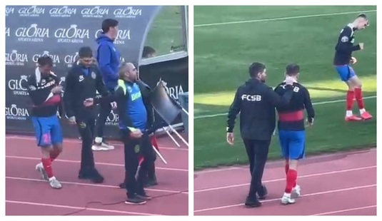 VIDEO | Darius Olaru s-a accidentat grav în amicalul cu Hamburg. Jucătorul de la FCSB a plecat de urgenţă la ambulanţă