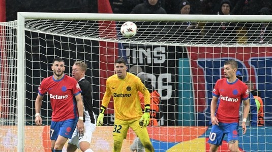 Ştefan Târnovanu a recunoscut după faza care l-a avut în prim-plan la FCSB - Young Boys 0-2