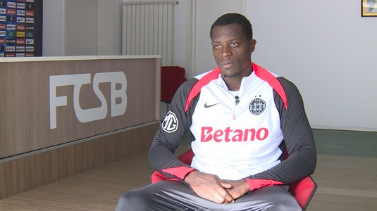 VIDEO | Mesajul lui Joyskim Dawa înainte de FCSB - Bologna: "Trebuie să le arătăm calitatea noastră"