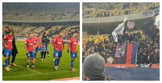 Mustaţă a avut un mesaj uimitor la megafon! Ce au putut auzi fotbaliştii de la FCSB în faţa galeriei | VIDEO