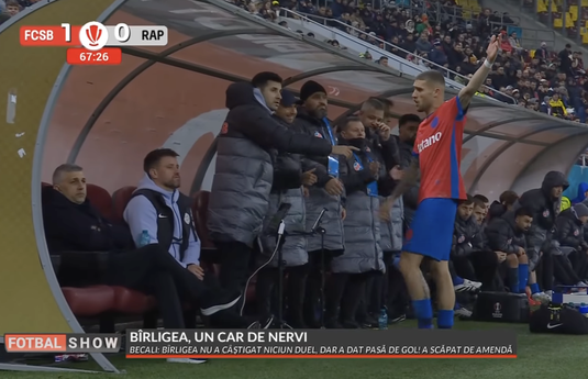 Daniel Bîrligea, pus la punct după ieşirea nervoasă din momentul schimbării: ”N-ai voie să faci aşa ceva! Trebuie scos din lot”