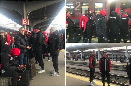 VIDEO & FOTO | Un vagon numit speranţă: Dinamo a urcat în trenul de play-off pentru "finala" cu Sepsi! Ciobi jr, probleme la deschiderea uşilor :)