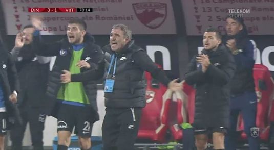 VIDEO Boboc, ce golazo! Foarfecă de senzaţie a fundaşului de la Viitorul în partida cu Dinamo. Reacţia lui Hagi