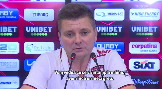 VIDEO | Uhrin, extrem de supărat pe jucătorii lui Dinamo: "Am făcut greşeli mari. E imposibil să iert, nu înţeleg!"