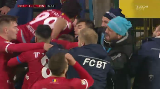 VIDEO | Moment incredibil la Botoşani. Un puşti de 19 ani a marcat golul victoriei cu Dinamo la doar 20 de secunde la intrarea în teren