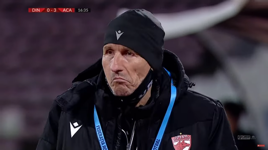 Imaginea care spune tot despre coşmarul lui Dinamo! Ce reacţie a avut Mulţescu la 3-0 pentru Academica Clinceni VIDEO