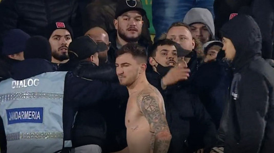 Mesajul transmis de suporteri atunci când l-au dezbrăcat pe Sorescu: ”Asta ar însemna să nu mai îmbrace tricoul lui Dinamo niciodată”