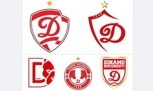 ULTIMA ORĂ | 5 sigle, în "finala" pentru noul logo al lui Dinamo! Cum arată propunerile şi cum se va alege câştigătoarea | FOTO