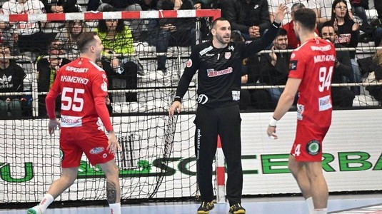 Handbal masculin | Dinamo Bucureşti a pierdut confruntarea cu Veszprem din Liga Campionilor