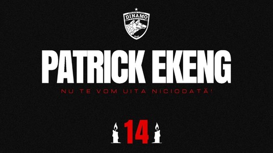 10 ani de la moartea lui Patrick Ekeng. Dinamo: "Vei rămâne veşnic în inimile noastre!"