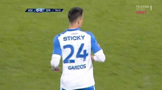 VIDEO | Florin Gardoş, din nou pe teren la un meci de Liga 1 după o pauză de patru ani! Cum l-au primit fanii