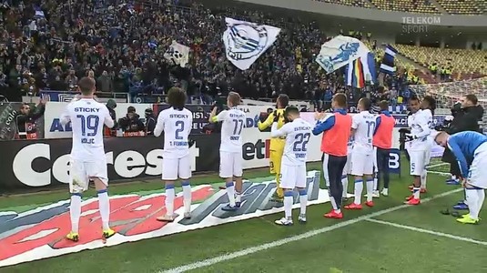 VIDEO | Momente superbe la finalul meciului FCSB - Craiova. Jucătorii lui Mangia, consolaţi de galeria venită la Bucureşti