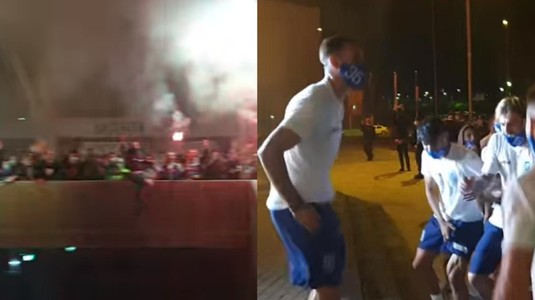 VIDEO | Nebunie totală la Craiova. Suporterii şi jucătorii au făcut show după victoria cu Botoşani. Oltenii, aproape de un titlu istoric