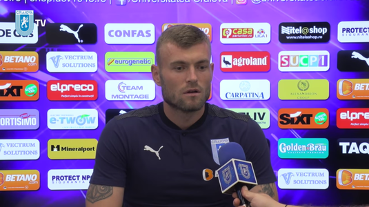 Alexandru Creţu a debutat la Craiova, dar nu a uitat episodul FCSB: ”Ce s-a întâmplat acolo n-a fost strict fotbalistic"