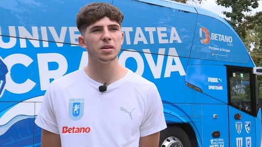 "Am plâns, nu-mi venea să cred". Părinţii unui fotbalist de la Universitatea Craiova, despre noua poveste de succes din lotul oltenilor | VIDEO