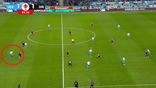 VIDEO | Greşeală majoră de arbitraj la golul din care U Craiova a câştigat cu Dinamo? Faza petrecută cu 40 de secunde înainte: “Cum să nu vezi? Poate decide un campionat”