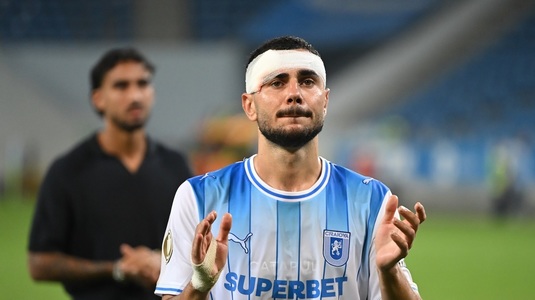 ”Mi-a spart capul, dar am câştigat”. Jucătorul Craiovei, mesaj războinic după calificarea eroică în play-off-ul Europa League: ”A câştigat Oltenia”