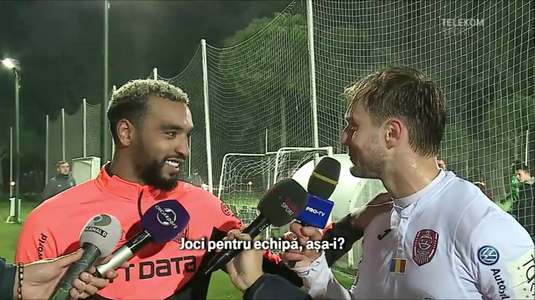 VIDEO | Jucătorii CFR-ului s-au dat în spectacol după victoria cu Ludogoreţ. Djokovic l-a luat la întrebări pe Omrani