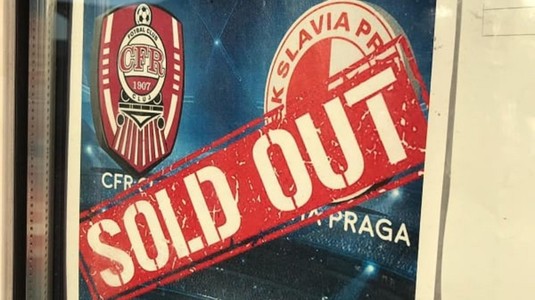 CFR Cluj înfruntă pe Slavia Praga cu casa închisă. Meciul este transmis în direct, la Telekom Sport 1, marţi, 20 august, de la ora 22