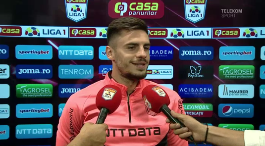 VIDEO | Burcă, emoţionat după meciul cu Botoşani: "A fost o senzaţie unică"
