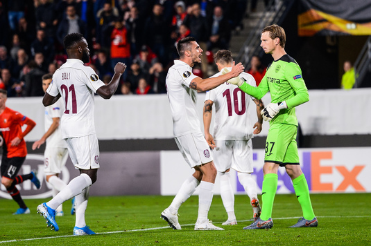 VIDEO Meci nebun la Rennes! CFR Cluj a câştigat la finalul unui joc cu trei eliminări şi un penalty 