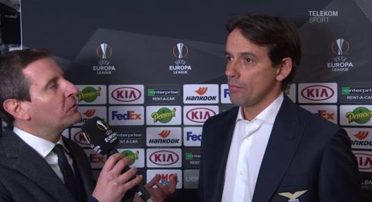 VIDEO Reacţia lui Simone Inzaghi după calificarea CFR-ului: ”Au fost mai buni ca noi”